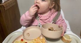Dantoy Tiny eco dinner set, eco toddler dinner set, toddler dinner set, toddler plates with dividers